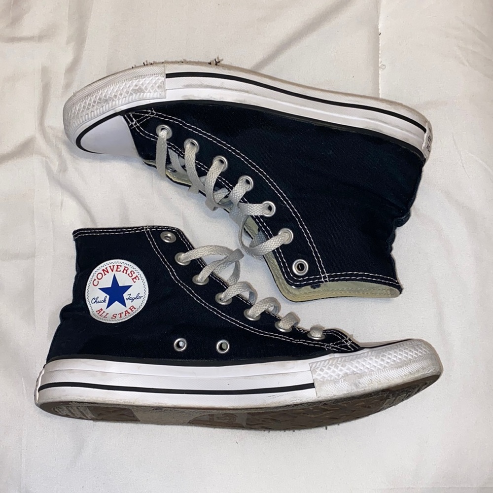 black high top converse